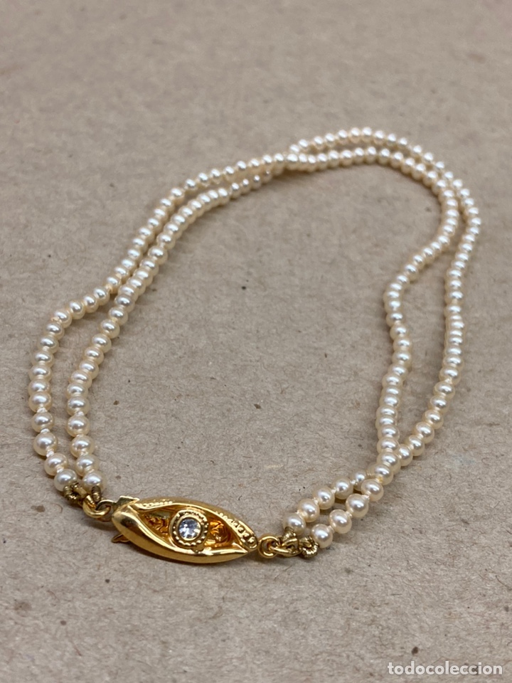 Joyeria: Pulsera de perlas Majorica cierre ba&ntilde;ado oro - Foto 1