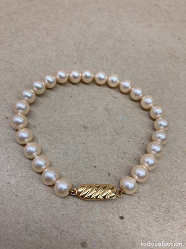 Joyeria: Pulsera de perlas Majorica cierre ba&ntilde;ado oro - Foto 1