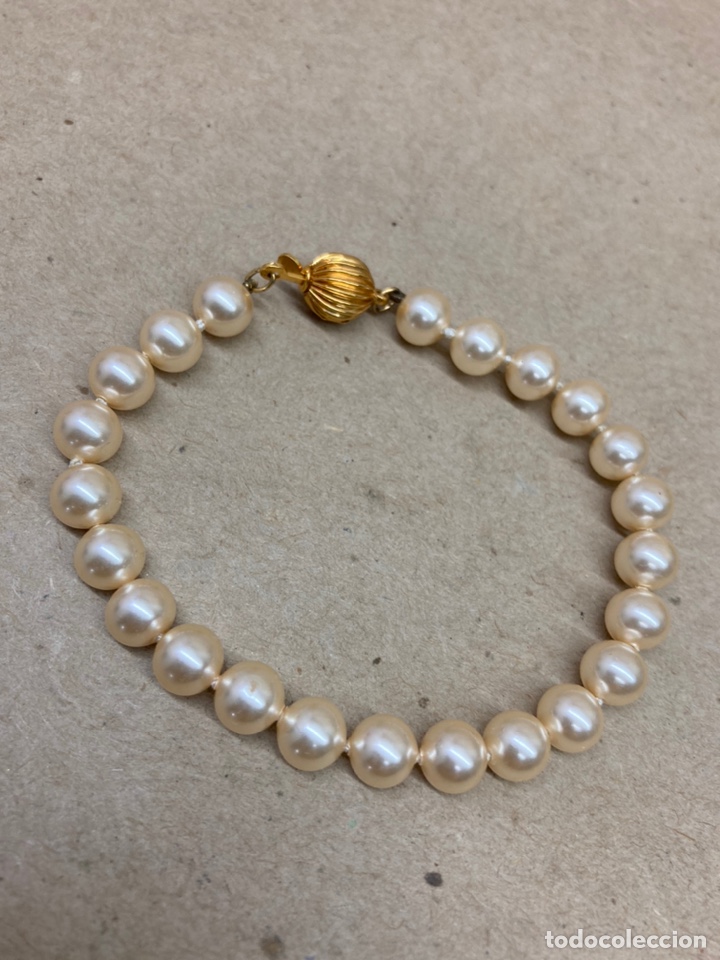 Joyeria: Pulsera de perlas Majorica cierre ba&ntilde;ado oro - Foto 1