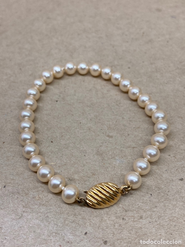 Joyeria: Pulsera de perlas Majorica cierre ba&ntilde;ado oro - Foto 1