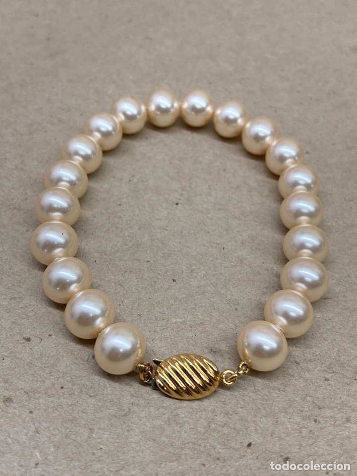 Joyeria: Pulsera de perlas Majorica cierre ba&ntilde;ado oro - Foto 1