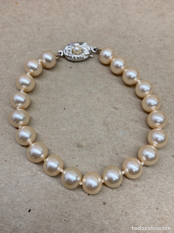Joyeria: Pulsera de perlas Majorica cierre rodiado - Foto 2