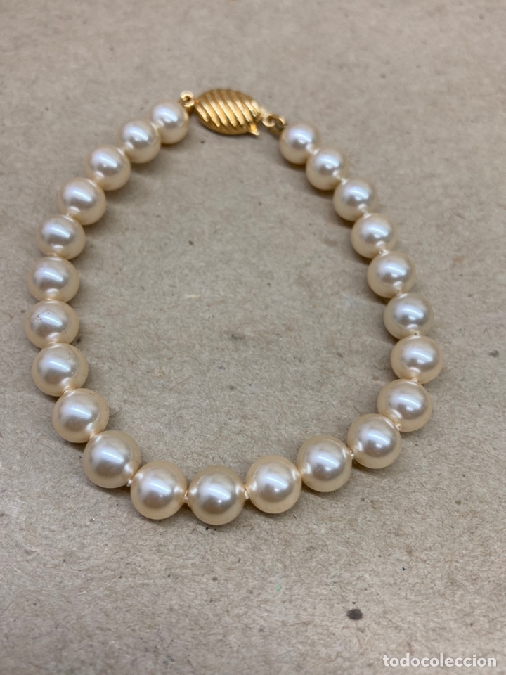 Joyeria: Pulsera de perlas Majorica cierre ba&ntilde;ado oro - Foto 1