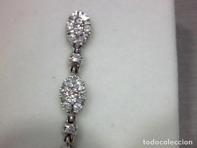 Joyeria: pendientes oro blanco 18 kts y circonitas - Foto 4