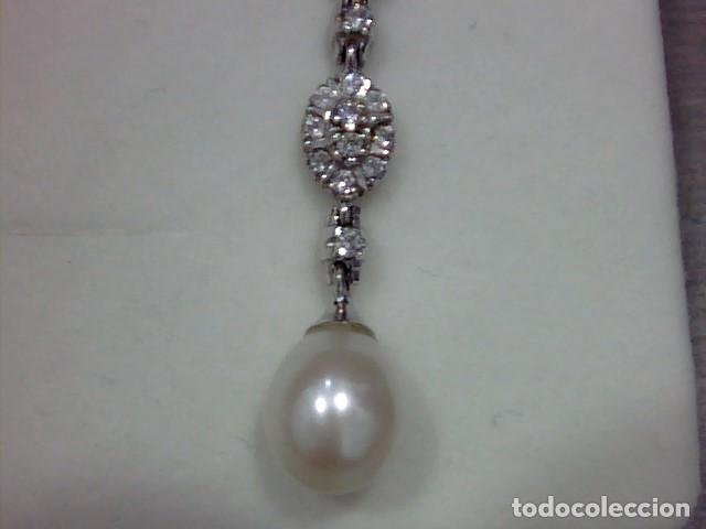 Joyeria: pendientes oro blanco 18 kts y circonitas - Foto 6