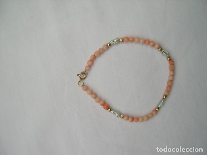 Joyeria: Pulsera vintage de perlas y coral - Foto 3
