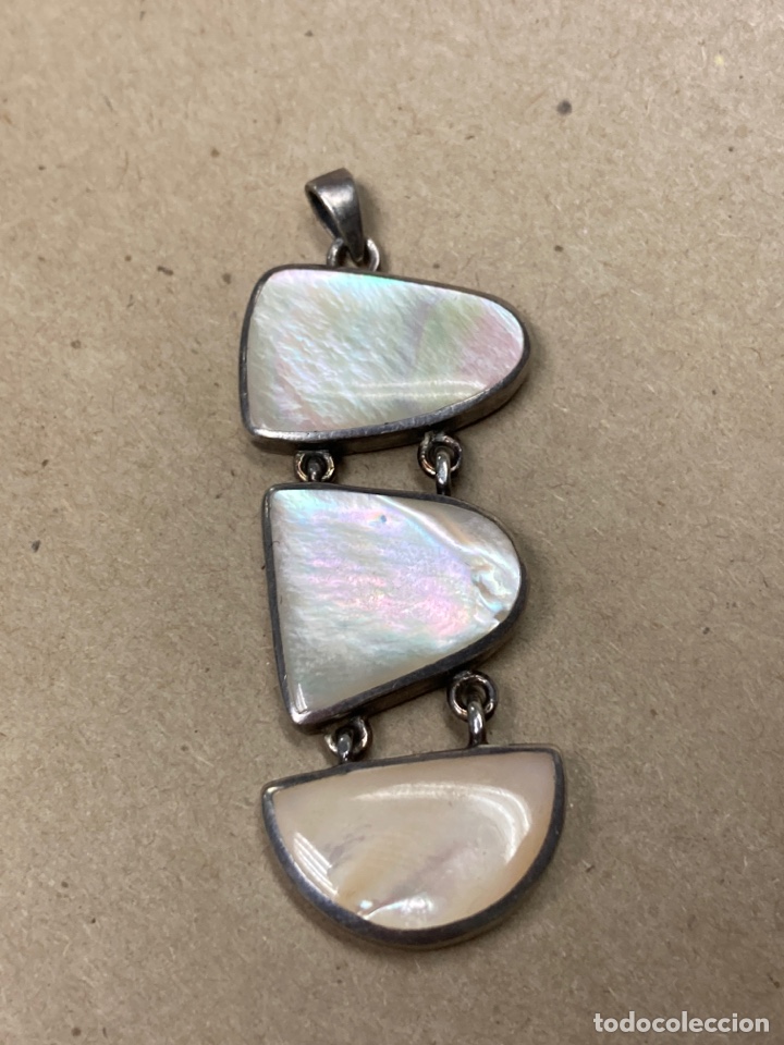 Joyeria: Colgante plata y nacar/C43 - Foto 1
