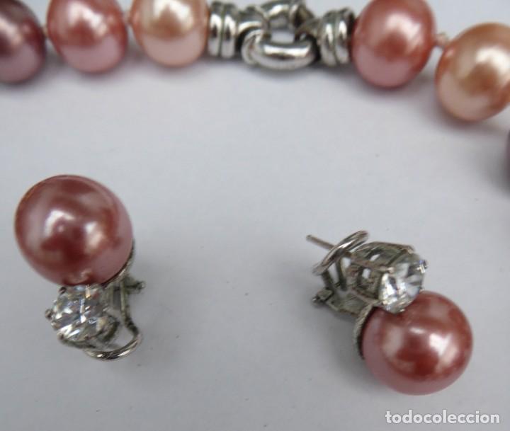 Joyeria: Conjunto collar y pendientes de perlas cultivadas - Foto 2
