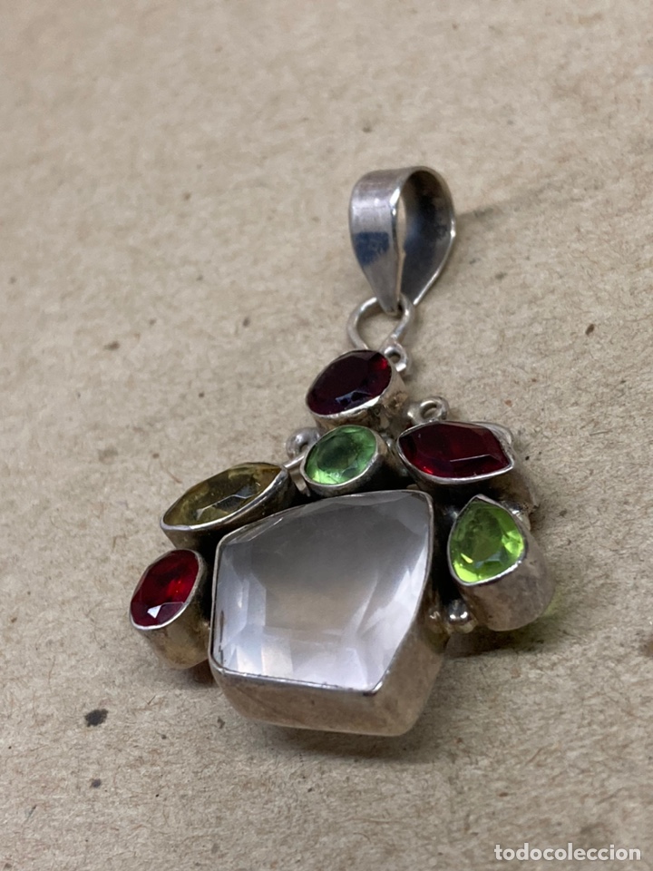 Joyeria: Colgante de plata con piedras/C38 - Foto 2