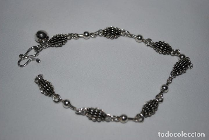 Joyeria: PULSERA DE PLATA , EN FORMA DE PI&Ntilde;AS - Foto 1