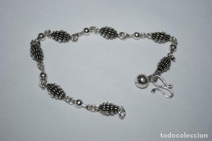 Joyeria: PULSERA DE PLATA , EN FORMA DE PI&Ntilde;AS - Foto 2