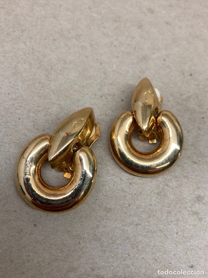 Joyeria: Pendientes bisuter&iacute;a chapado dorado - Foto 1