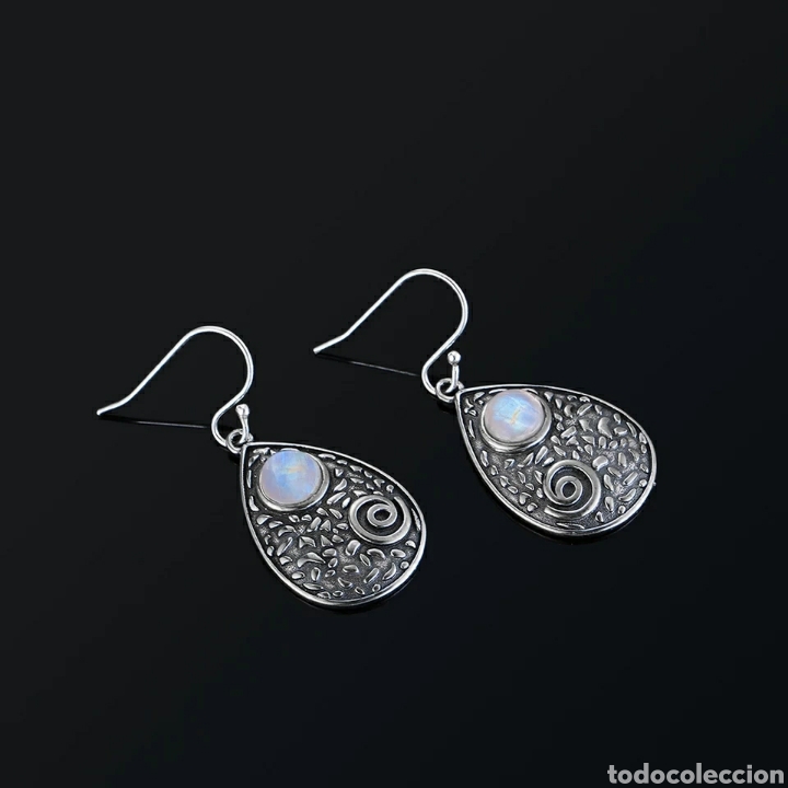 Joyeria: Pendientes de Plata y Piedra Luna ENV&Iacute;O GRATIS!! - Foto 2
