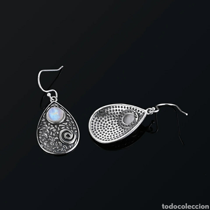 Joyeria: Pendientes de Plata y Piedra Luna ENV&Iacute;O GRATIS!! - Foto 3