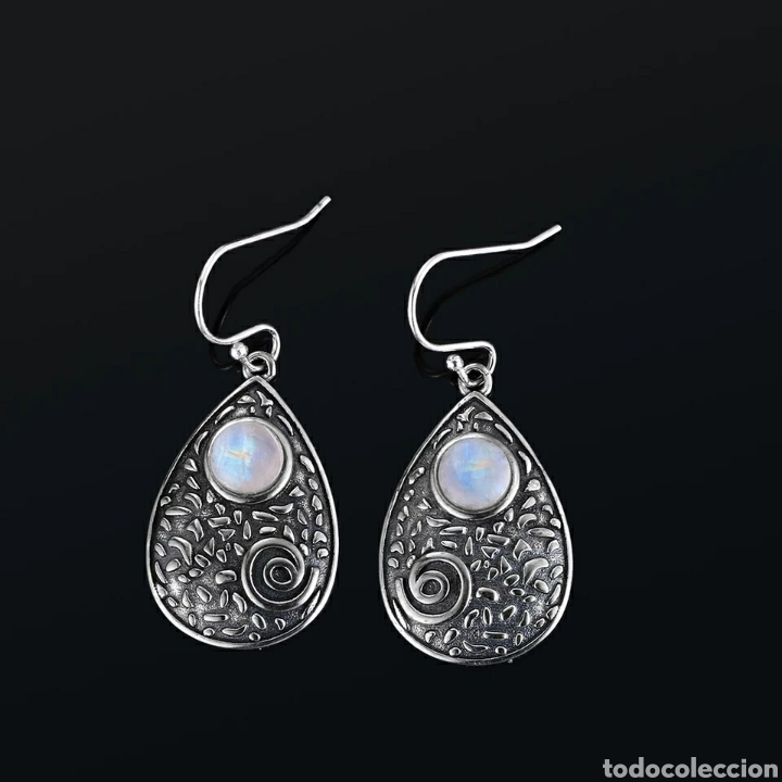 Joyeria: Pendientes de Plata y Piedra Luna ENV&Iacute;O GRATIS!! - Foto 1