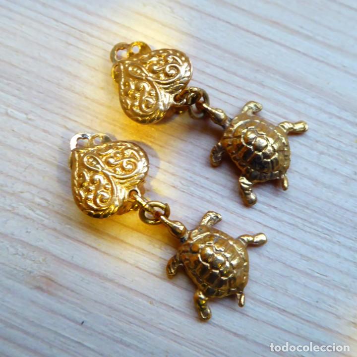 Joyeria: Pendientes vintage con clip y ba&ntilde;o de oro - Foto 1