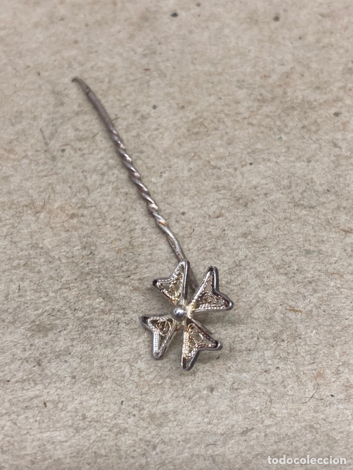 Joyeria: Alfiler de plata tipo broche - Foto 1