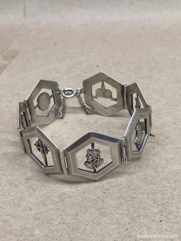 Joyeria: Pulsera de plata religiosa - Foto 1