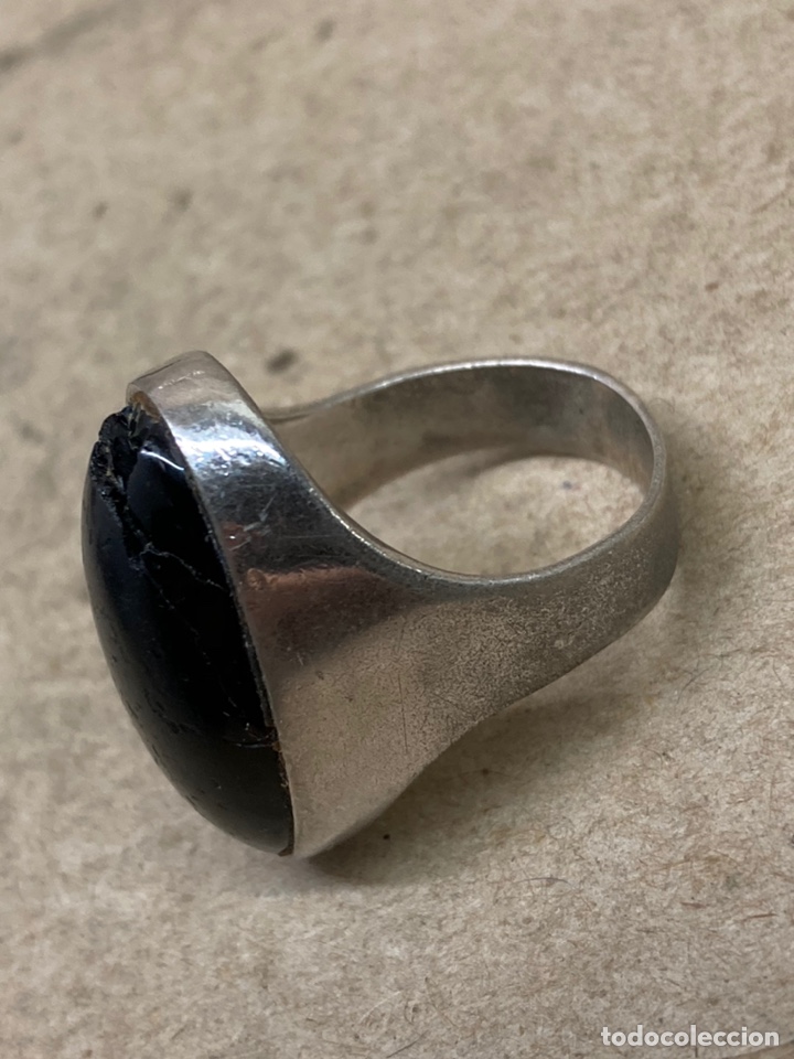 Joyeria: Anillo de plata con onix cabuchon Ref:S18 - Foto 2