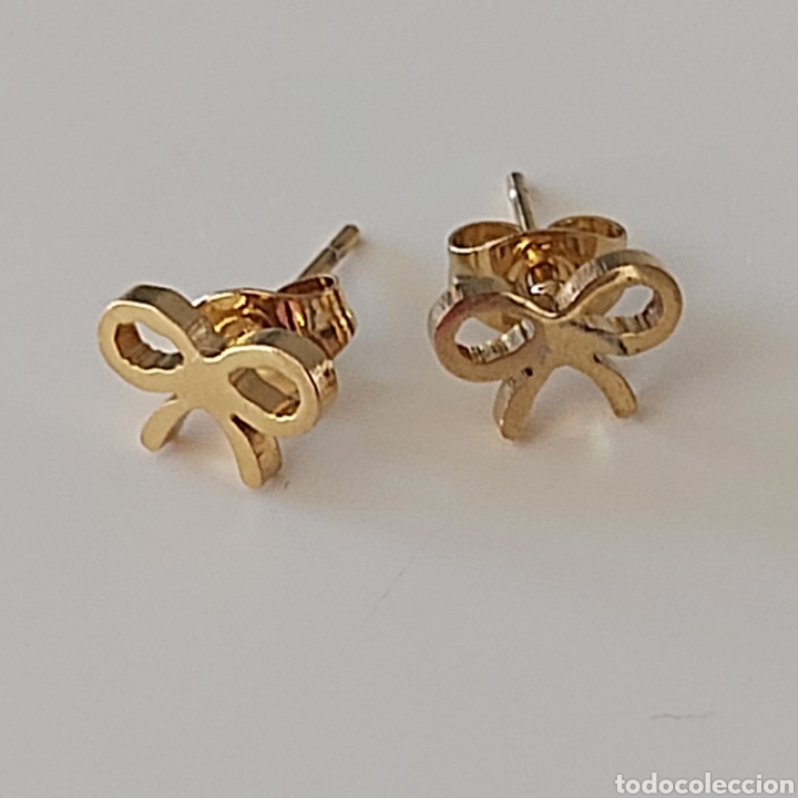 Joyeria: PRECIOSOS PENDIENTES DE ACERO Y ORO. ref S3 P CGP - Foto 4