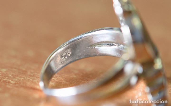 Joyeria: ANILLO DE PLATA DE LEY CON ESMALTE - TALLA 10 - Foto 4