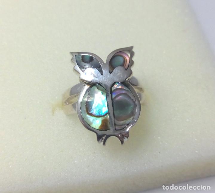 Joyeria: ANILLO DE PLATA DE LEY CON ESMALTE - TALLA 10 - Foto 5