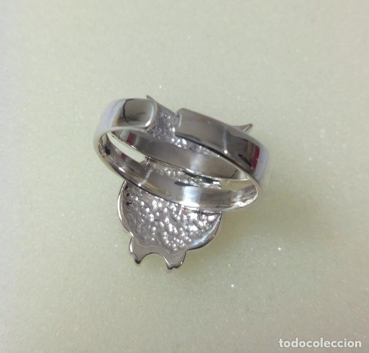 Joyeria: ANILLO DE PLATA DE LEY CON ESMALTE - TALLA 10 - Foto 6