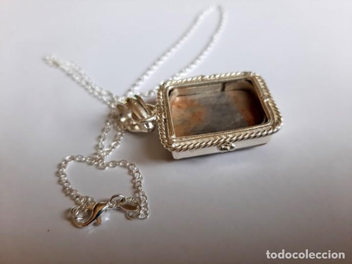 Joyeria: Medall&oacute;n de plata, colgante con jaspe - Foto 4