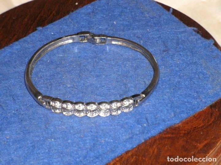 Joyeria: PULSERA CON CIRCONITAS PLATEADA.VINTAGE. - Foto 2