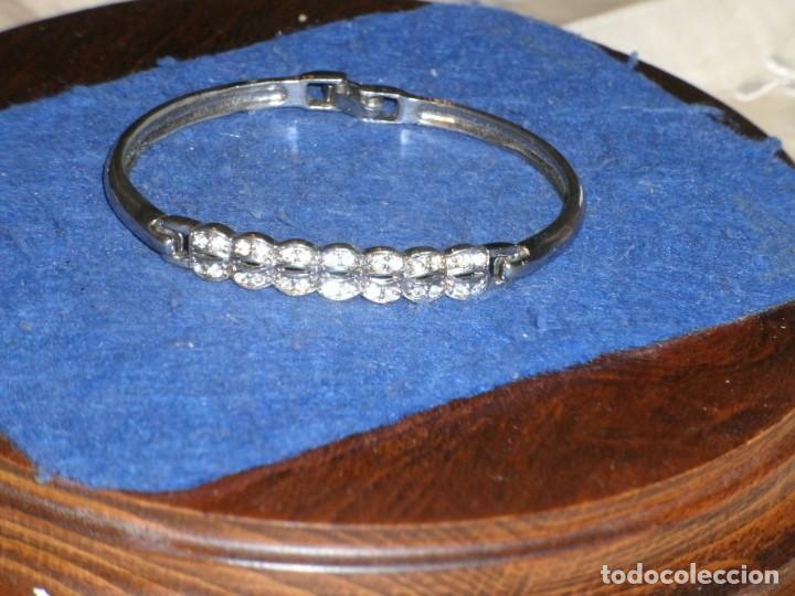 Joyeria: PULSERA CON CIRCONITAS PLATEADA.VINTAGE. - Foto 3