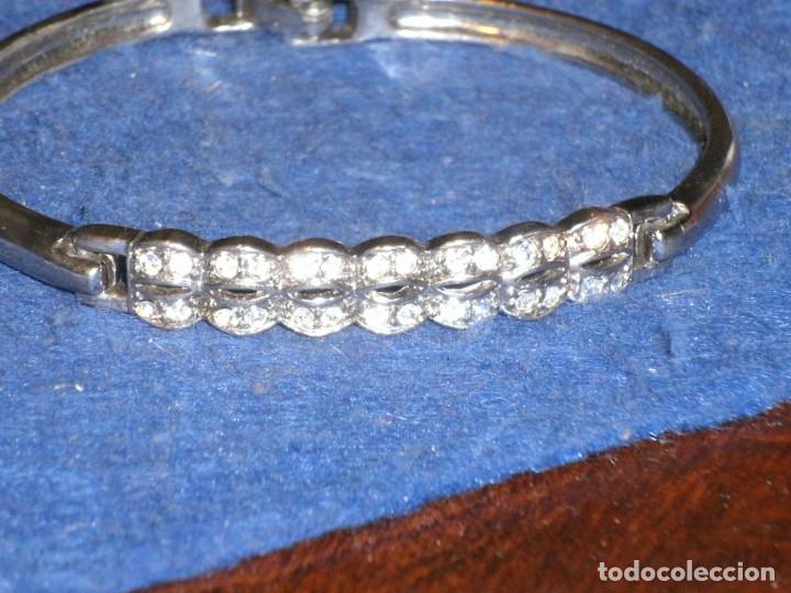 Joyeria: PULSERA CON CIRCONITAS PLATEADA.VINTAGE. - Foto 4