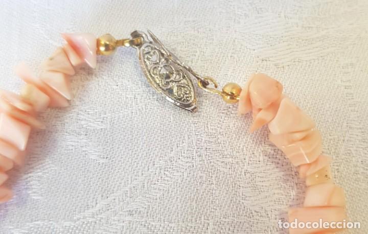 Joyeria: Antiguo Collar De Coral Rosa - Foto 3