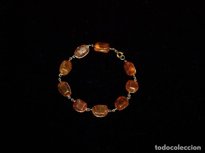 Joyeria: Pulsera de Ambar y oro bajo - Foto 1