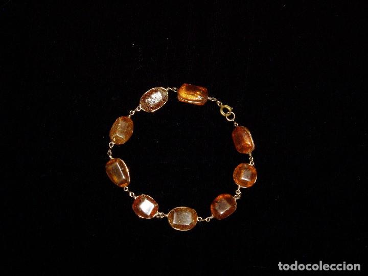 Joyeria: Pulsera de Ambar y oro bajo - Foto 2