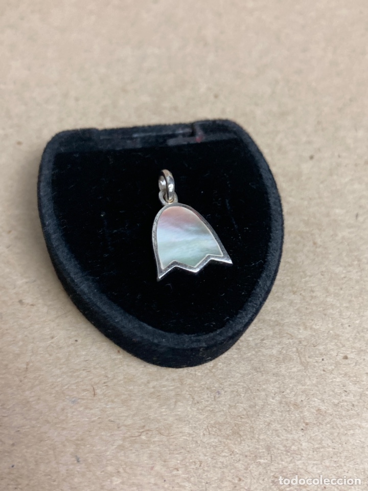 Joyeria: Colgante plata y nacar en forma tulipan/C43 - Foto 3