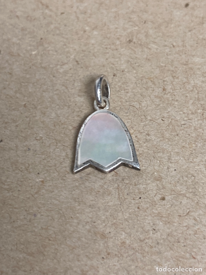 Joyeria: Colgante plata y nacar en forma tulipan/C43 - Foto 1