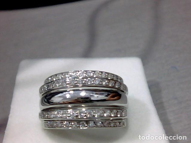 Joyeria: anillo oro blanco 18 kts y diamantes - Foto 1