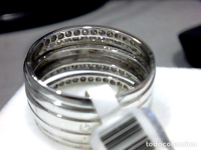 Joyeria: anillo oro blanco 18 kts y diamantes - Foto 5