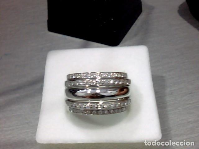 Joyeria: anillo oro blanco 18 kts y diamantes - Foto 6