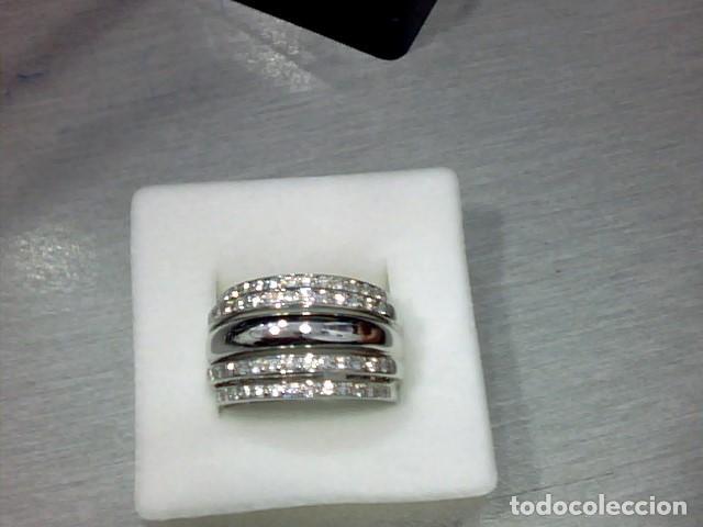 Joyeria: anillo oro blanco 18 kts y diamantes - Foto 7