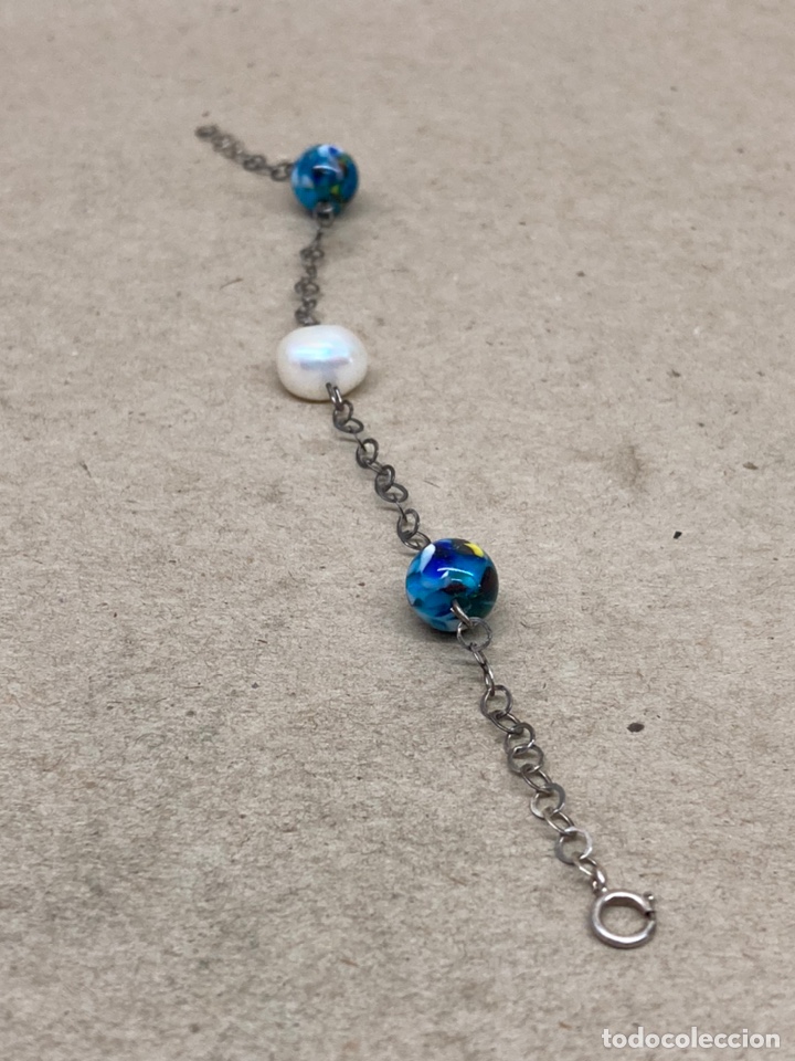 Joyeria: Pulsera de plata perla y cristal de murano - Foto 1