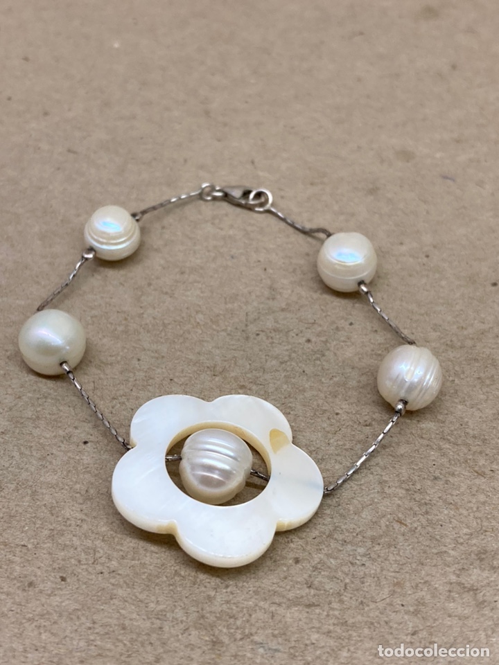 Joyeria: Pulsera de plata perlas y n&aacute;car/PUL142 - Foto 1