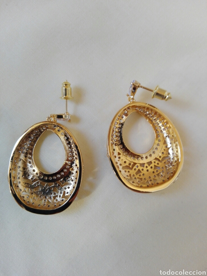Joyeria: PENDIENTES DE ARO DORADOS CON CIRCONITAS - Foto 5