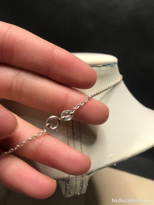 Joyeria: COLLAR CADENA Y COLGANTE DE PLATA DE LEY 925 - Foto 4