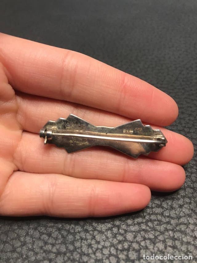 Joyeria: ANTIGUO BROCHE DE PLATA DE LEY 925 - Foto 2
