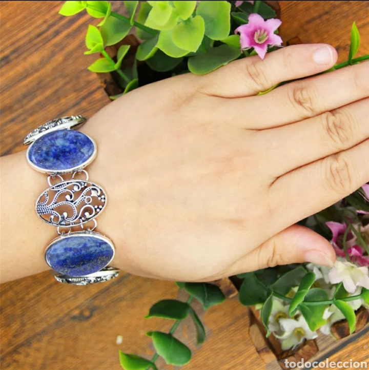 Joyeria: Pulsera Piedra L&aacute;piz Lazuli ENV&Iacute;O GRATIS!! - Foto 3