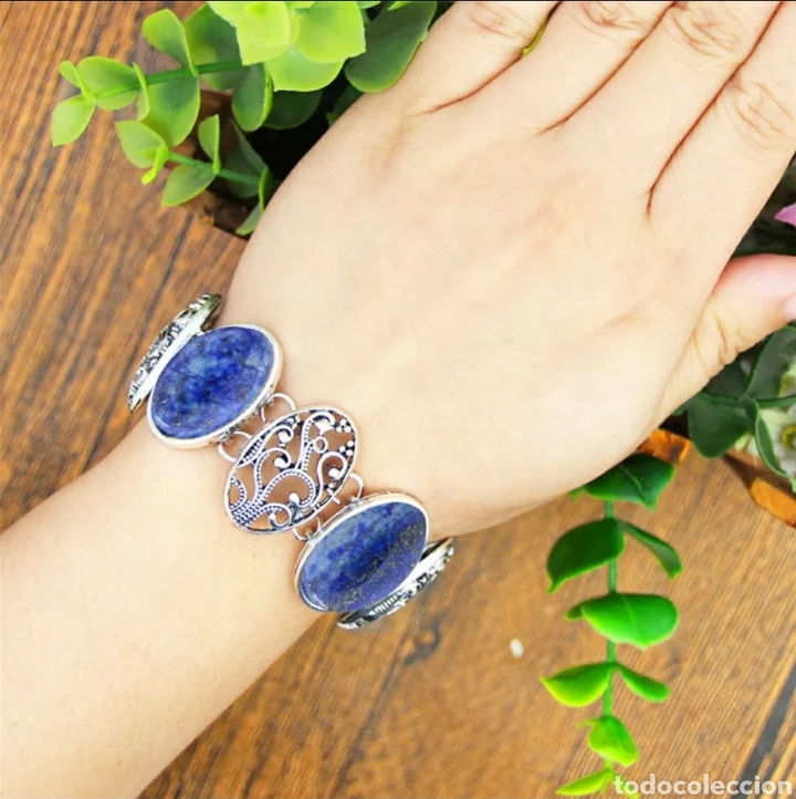 Joyeria: Pulsera Piedra L&aacute;piz Lazuli ENV&Iacute;O GRATIS!! - Foto 4