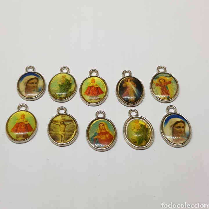 Joyeria: (FAR) LOTE 10 COLGANTES RELIGIOSOS - Foto 1