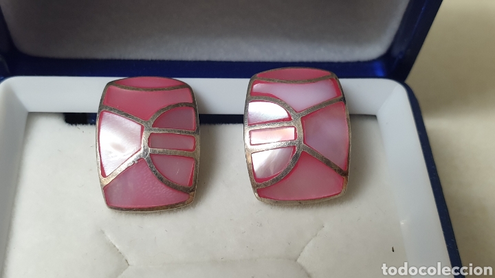 Joyeria: PENDIENTES DE PLATA DE LEY CONTRASTE Y NACAR - Foto 2
