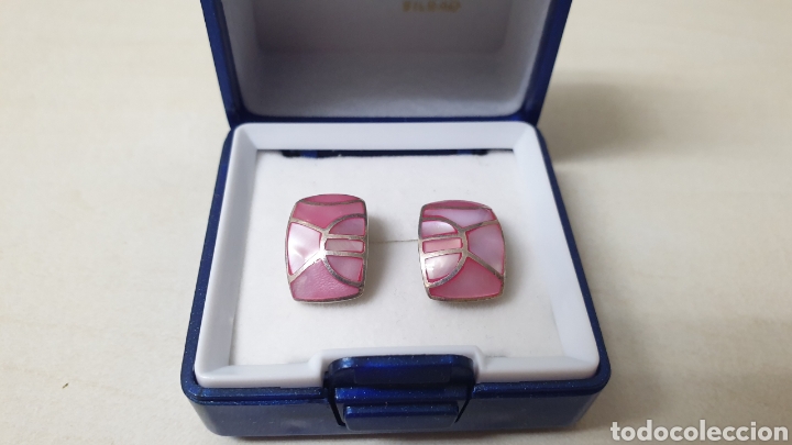 Joyeria: PENDIENTES DE PLATA DE LEY CONTRASTE Y NACAR - Foto 4